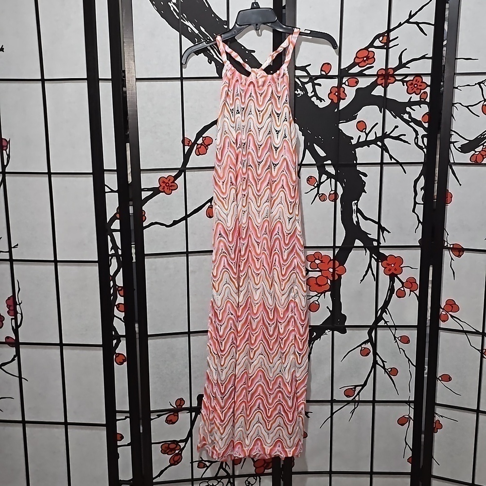 Trina Turk Serafina‎ Crochet Halter Maxi Swirl Dress Size XS New - Picture 2 of 13